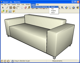 Export sketchup make to autocad